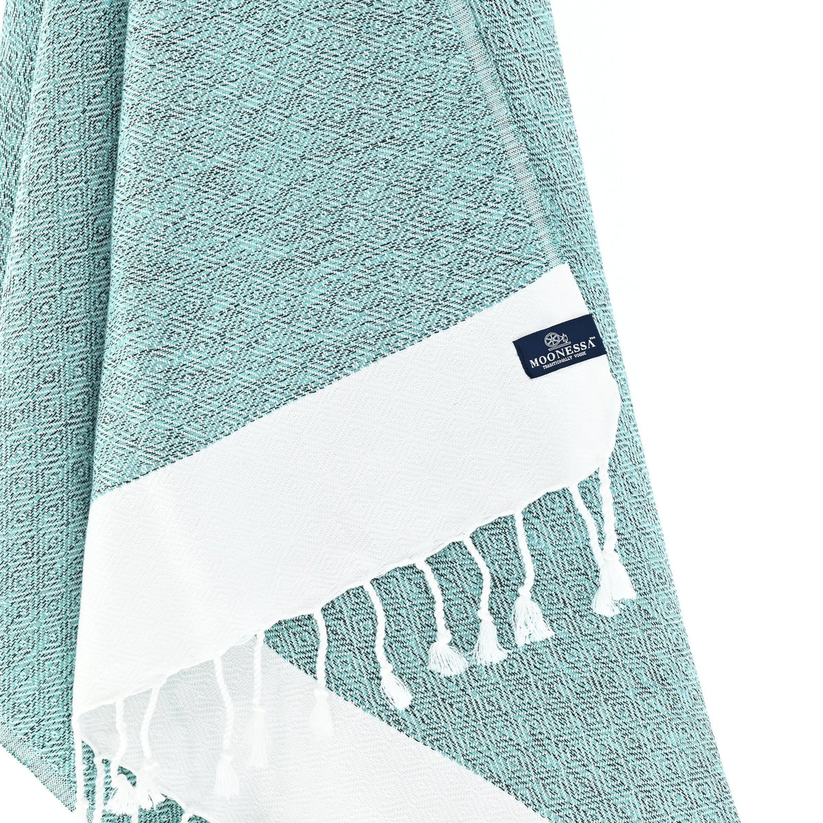 Madrid Series Turkish Towel, Combed Cotton, Mint, 430g - Turkish Towel - MOONESSA Australia