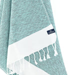 Madrid Series Turkish Towel, Combed Cotton, Mint, 430g - Turkish Towel - MOONESSA Australia