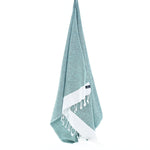 Madrid Series Turkish Towel, Combed Cotton, Mint, 430g - Turkish Towel - MOONESSA Australia