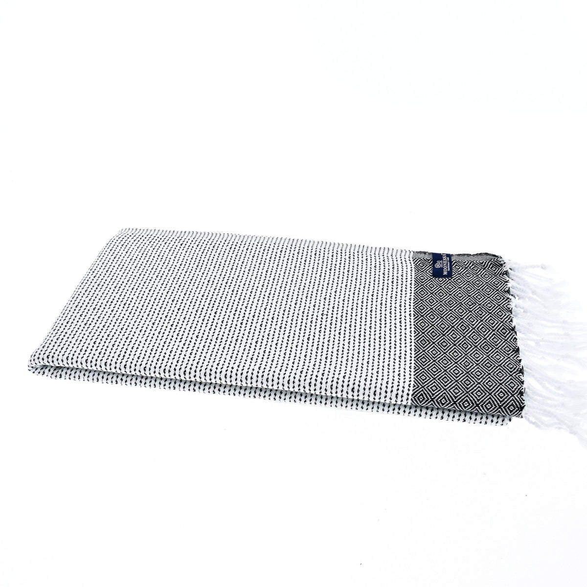 Milan Series Turkish Towel, Combed Cotton, Black, 410g - Turkish Towel - MOONESSA Australia