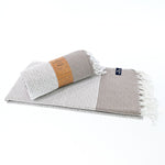 Milan Series Turkish Towel, Combed Cotton, Mocha, 410g - Turkish Towel - MOONESSA Australia