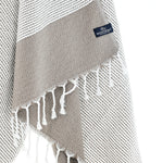 Milan Series Turkish Towel, Combed Cotton, Mocha, 410g - Turkish Towel - MOONESSA Australia