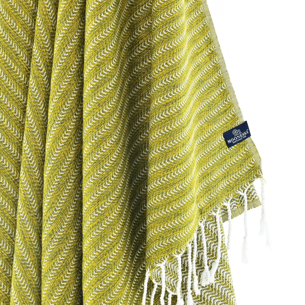 Nairobi Series Turkish Towel, Combed Cotton, Khaki - Yellow, 450g - Turkish Towel - MOONESSA Australia