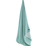 Nairobi Series Turkish Towel, Combed Cotton, Teal - Mint, 450g - Turkish Towel - MOONESSA Australia