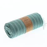 Nairobi Series Turkish Towel, Combed Cotton, Teal - Mint, 450g - Turkish Towel - MOONESSA Australia