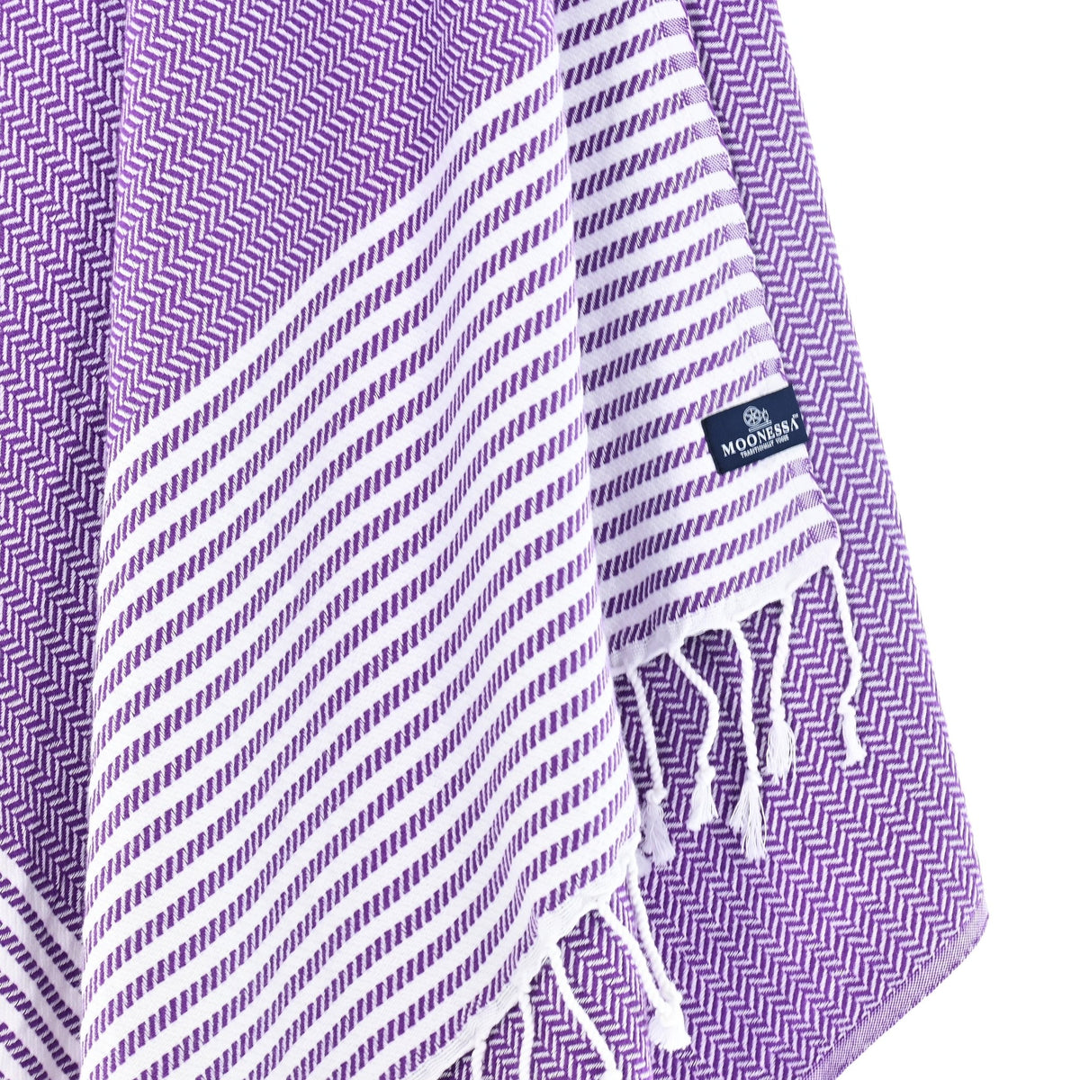 Perth Series Turkish Towel, Combed Cotton, Purple, 440g - Turkish Towel - MOONESSA Australia
