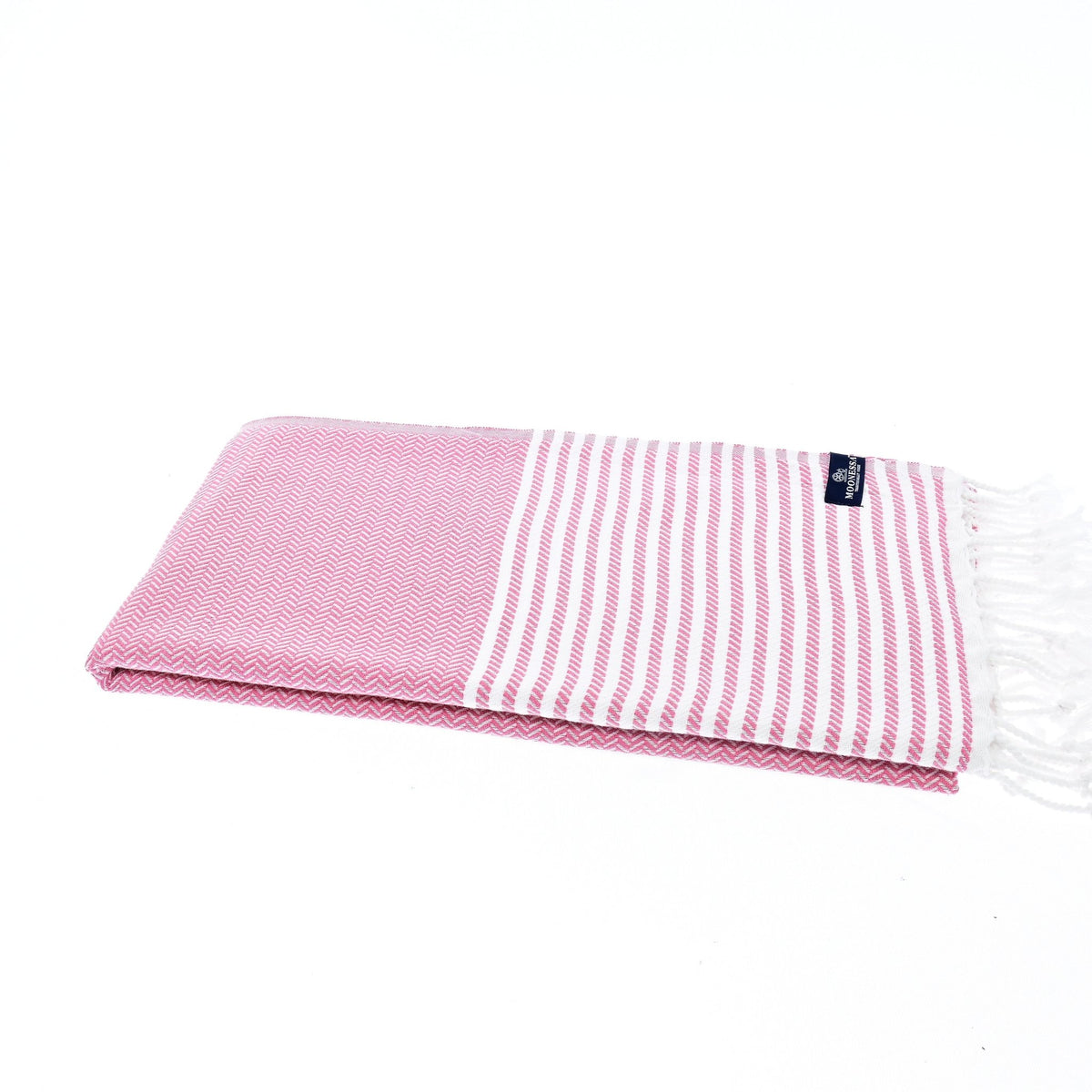 Perth Series Turkish Towel, Combed Cotton, Rose Pink, 440g - Turkish Towel - MOONESSA Australia