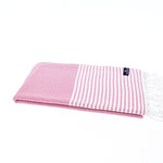 Perth Series Turkish Towel, Combed Cotton, Rose Pink, 440g - Turkish Towel - MOONESSA Australia