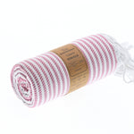Perth Series Turkish Towel, Combed Cotton, Rose Pink, 440g - Turkish Towel - MOONESSA Australia