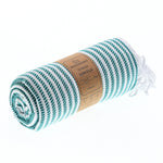 Perth Series Turkish Towel, Combed Cotton, Teal, 440g - Turkish Towel - MOONESSA Australia