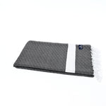 Sydney Series Turkish Towel, Combed Cotton, Black, 410g - Turkish Towel - MOONESSA Australia