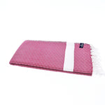 Sydney Series Turkish Towel, Combed Cotton, Merlot, 410g - Turkish Towel - MOONESSA Australia