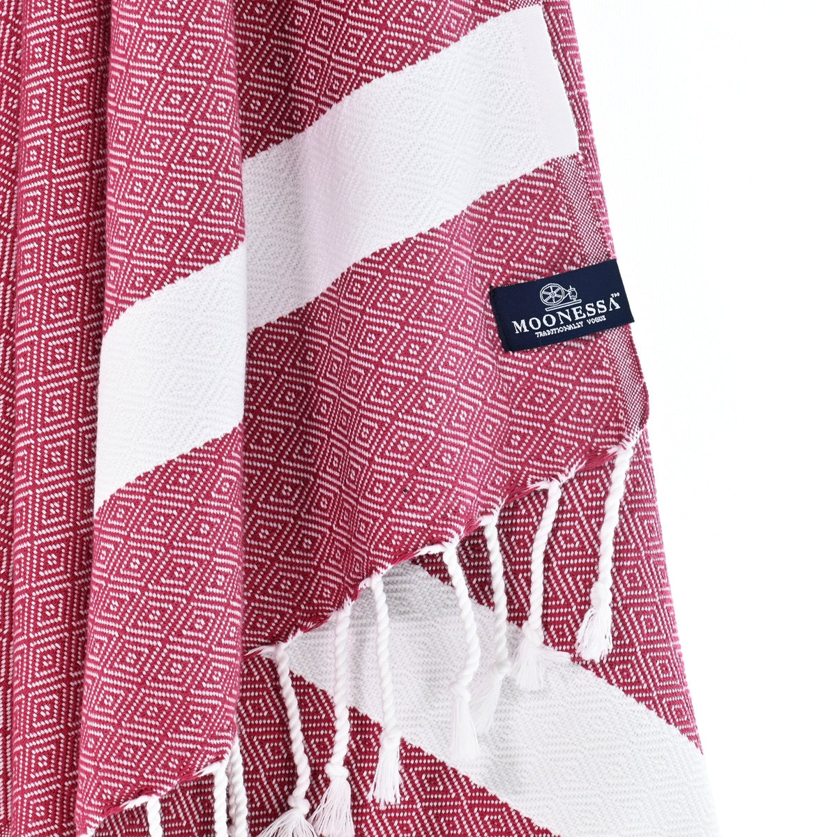 Sydney Series Turkish Towel, Combed Cotton, Merlot, 410g - Turkish Towel - MOONESSA Australia