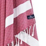 Sydney Series Turkish Towel, Combed Cotton, Merlot, 410g - Turkish Towel - MOONESSA Australia