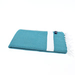 Sydney Series Turkish Towel, Combed Cotton, Teal, 410g - Turkish Towel - MOONESSA Australia